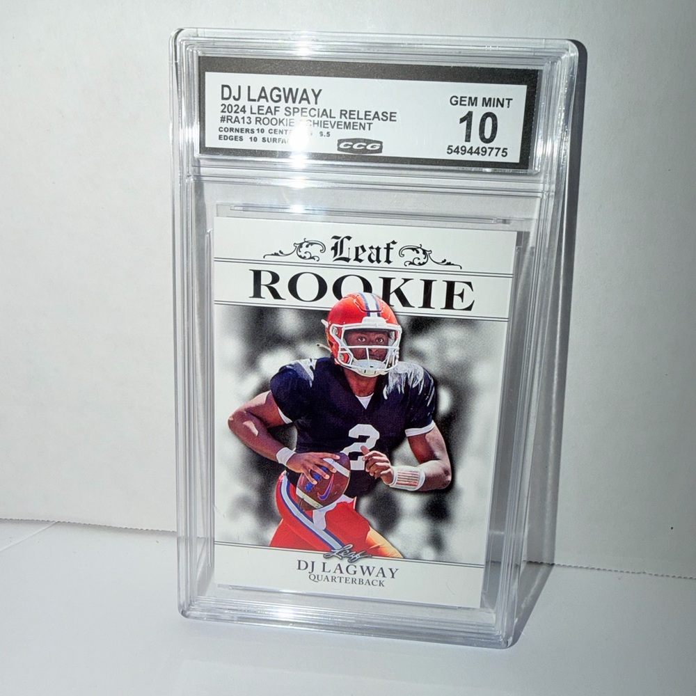 DJ Lagway 2024 Leaf Rookie Card - Gem Mint 10